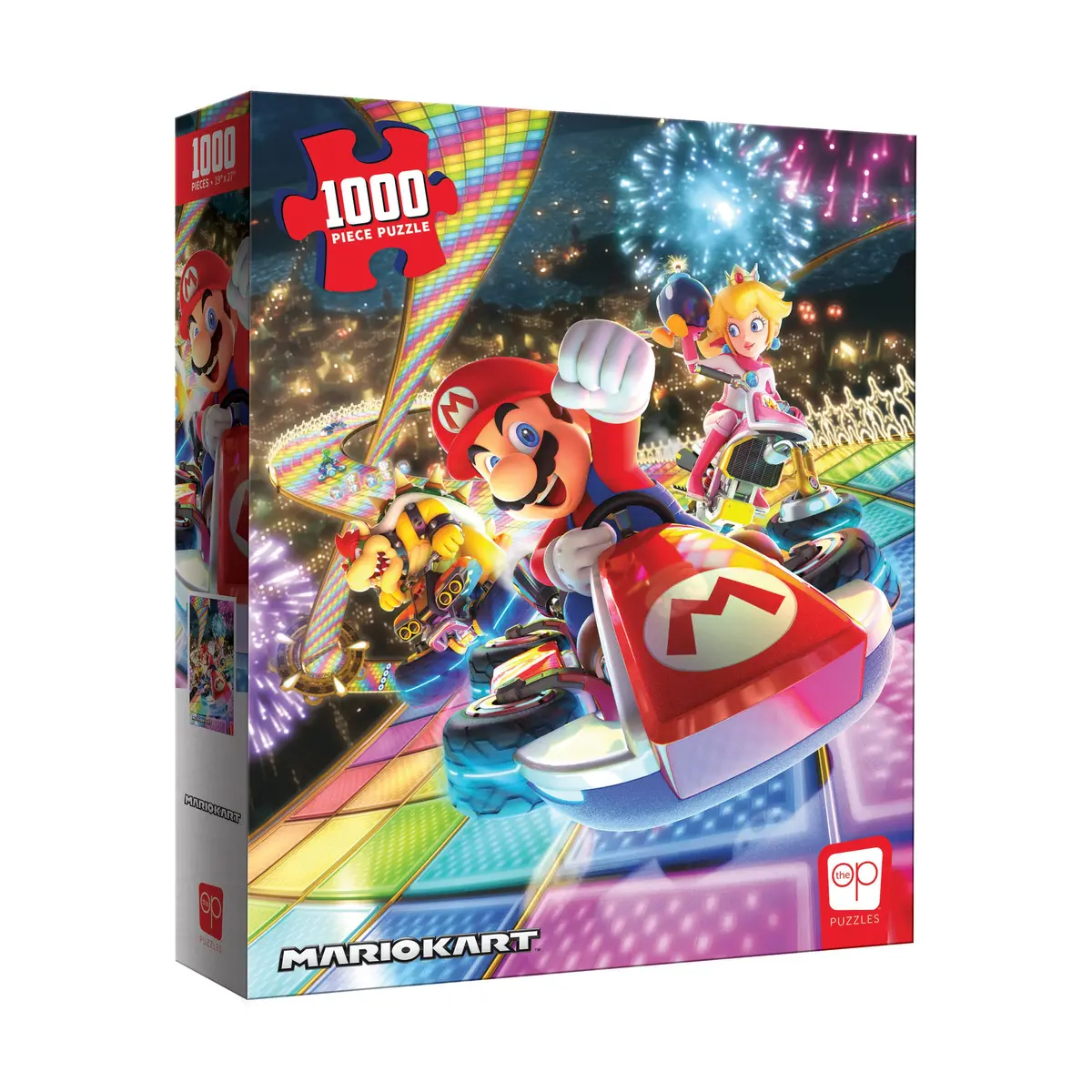 Nintendo Mario Kart Rainbow Road Jigsaw Puzzle - 1000 Pc 1