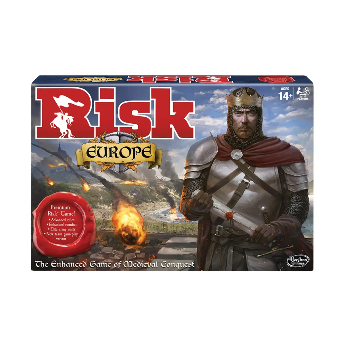 Risk Europe Medieval Conquest Strategy Board Game 1