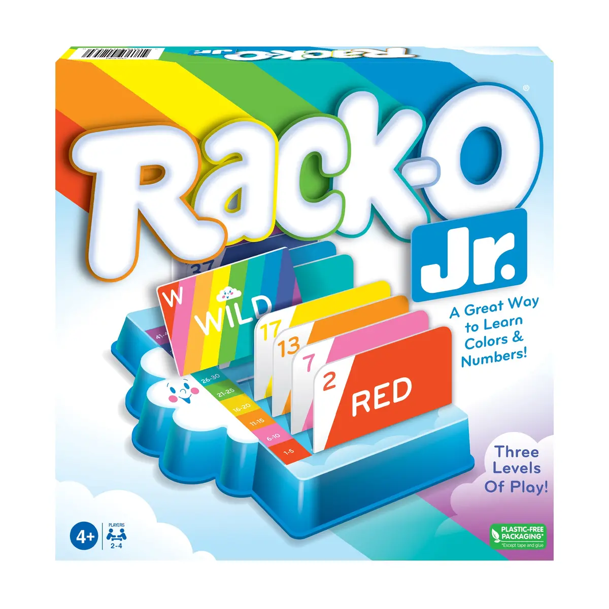 Rack-O Jr. Rainbow Sequence Card Game 1