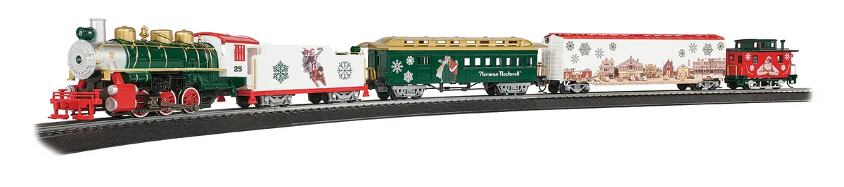 Bachmann Trains - Norman Rockwell Christmas Express Ho Scale Electric Train Set 1