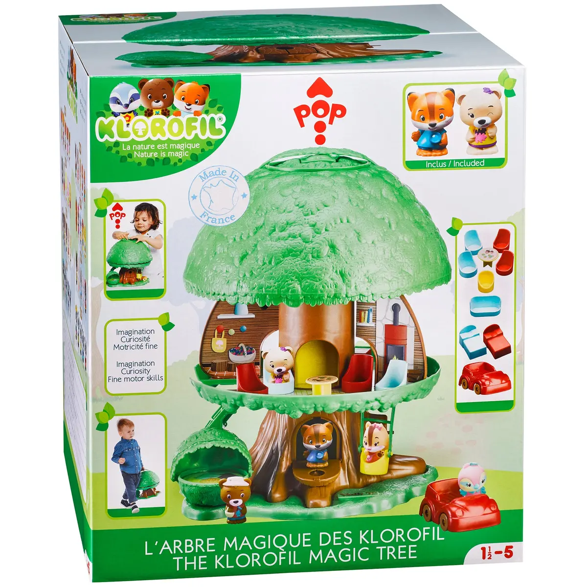 Timber Tots Magic Tree House Playset - Colorful Imaginative Set 1