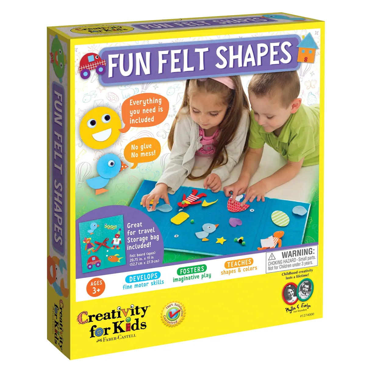 Creativity For Kids Felt Fun Shapes Portable Craft Kit 1