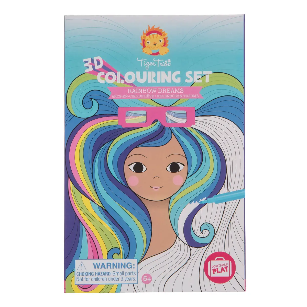 Tiger Tribe 3D Coloring Set - Rainbow Dreams - Activity Set For Kids 1