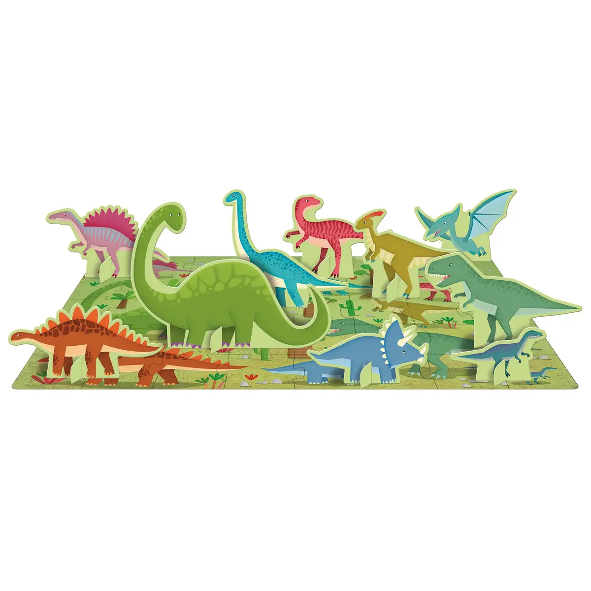 Dinosaur Explorer Q-Box With 40-Piece Puzzle And Figures 1