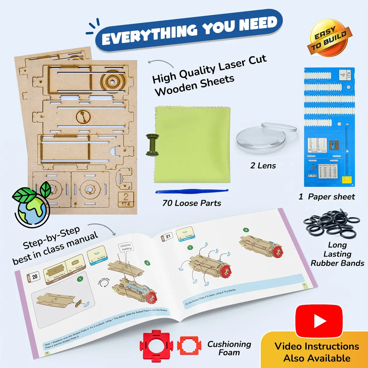 Smartivity Pirate's Telescope Diy Science Kit - Collapsible Pocket Model 1