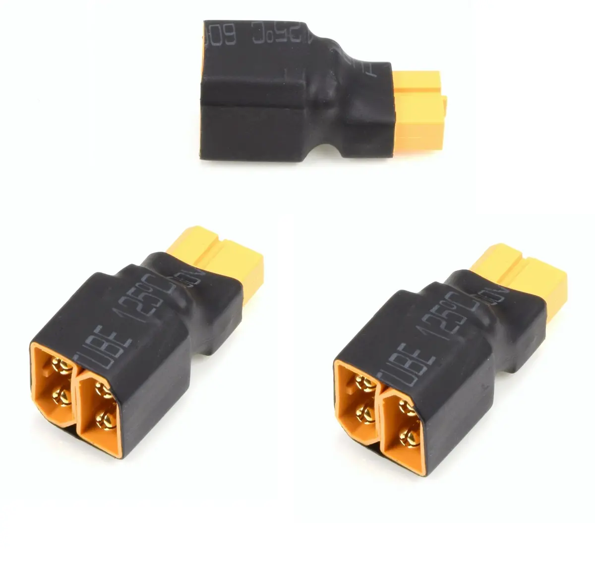 Apex Rc Products No Wire Xt60 Series Adapter Connector Plug - 3 Pack #1277 1