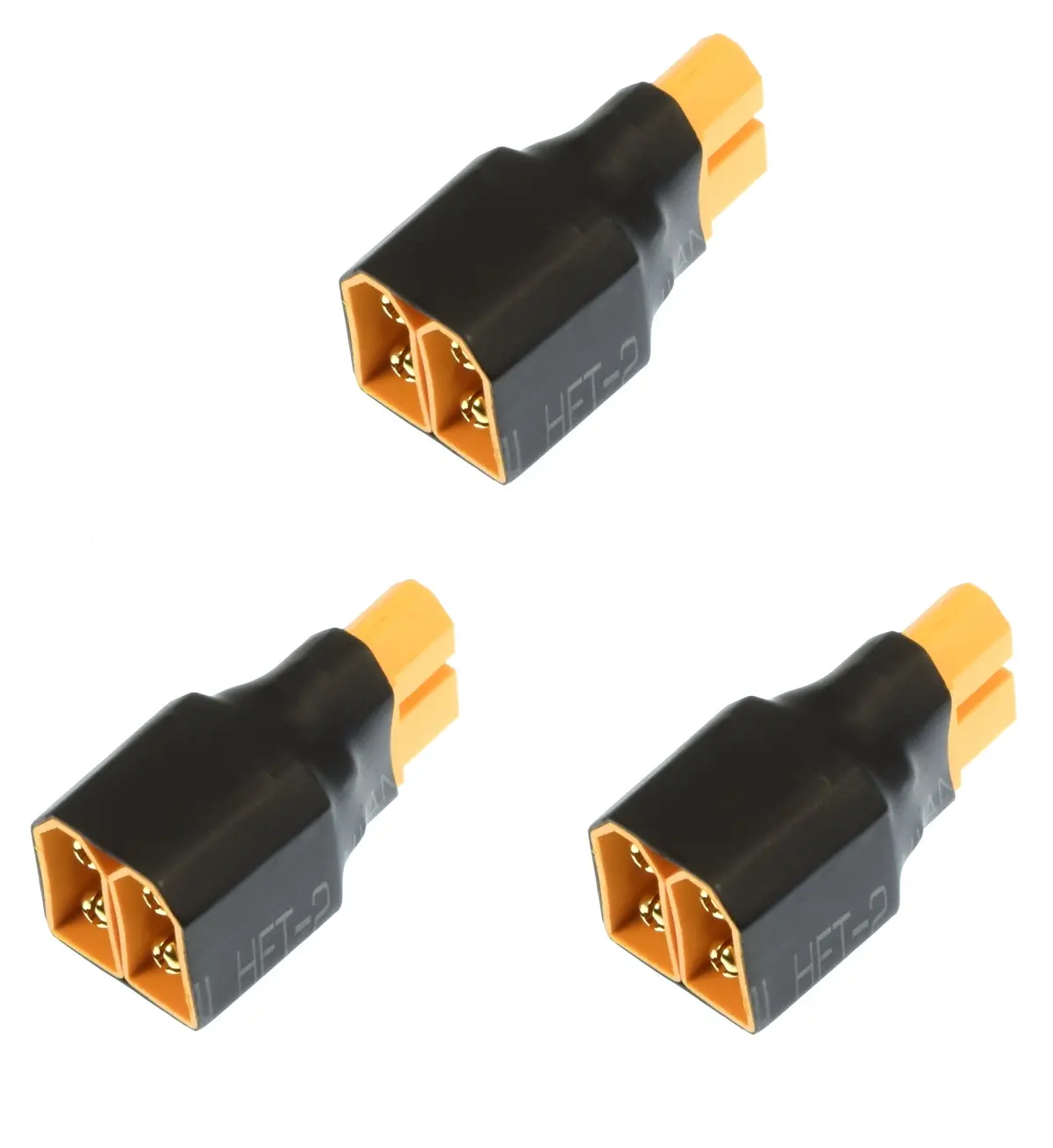 Apex Rc Products No Wire Xt60 Parallel Adapter Connector Plug - 3 Pack #1278 1