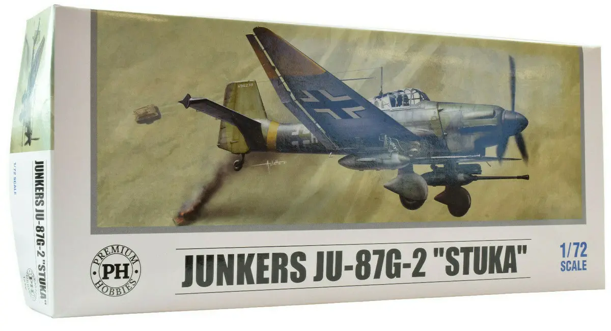 Premium Hobbies Junkers Ju-87G-2 "Stuka" 1:72 Plastic Model Airplane Kit 133V 1