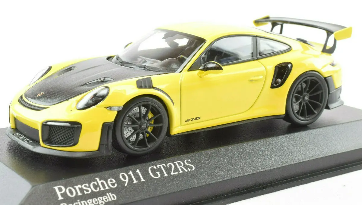 Minichamps X Premium Hobbies 911 991.2 Racing Yellow Gt2 Rs 1:43 Diecast Car 413067238 1