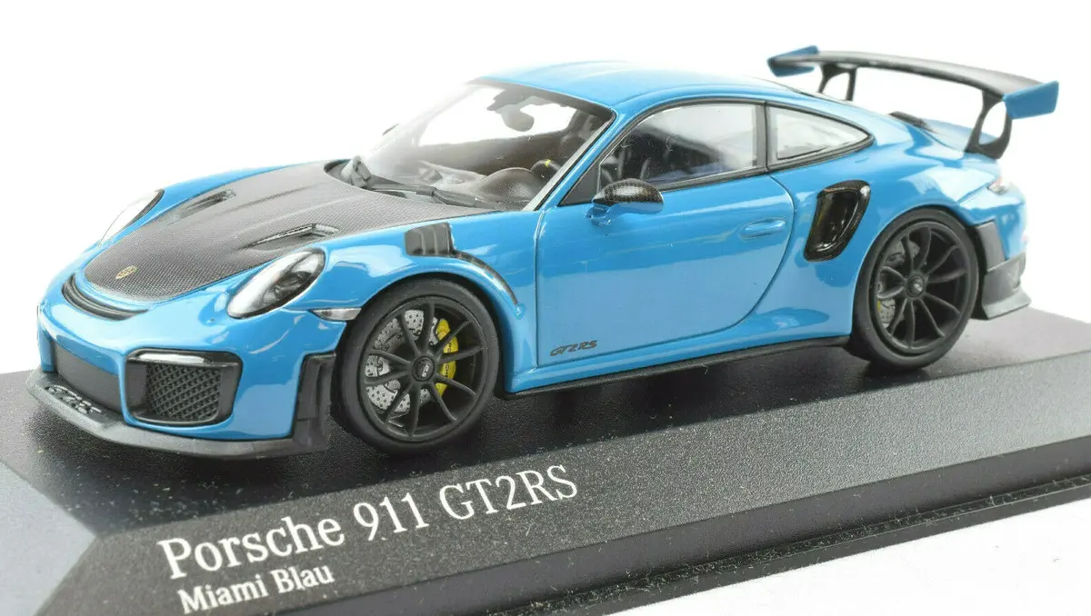 Minichamps X Premium Hobbies 911 991.2 Miami Blue Gt2 Rs 1:43 Diecast Car 413067240 1