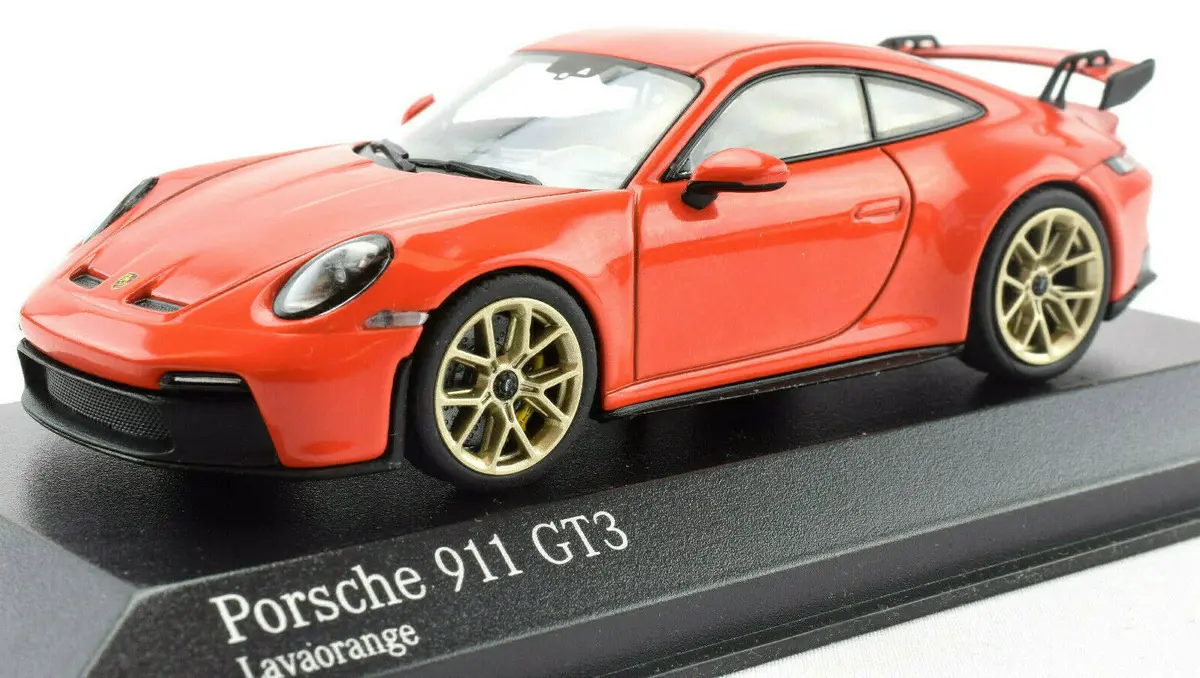 Minichamps X Premium Hobbies 2020 911 992 Lava Orange Gt3 1:43 Scale Diecast Car 413069217 1
