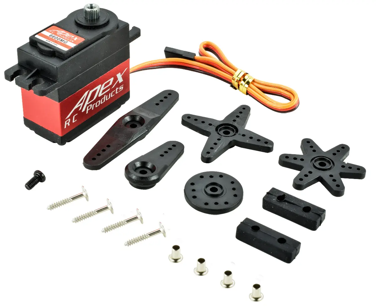 Apex Rc Products 6600Mg Metal Gear/Case Digital Standard Servo - 1/10-1/8 Steering Servo 1