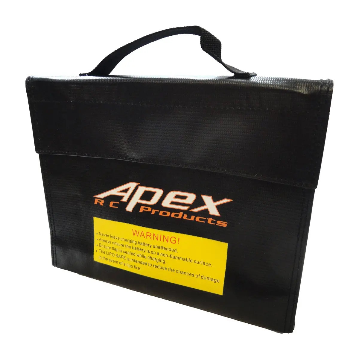 Apex Rc Products 240Mm X 65Mm X 80Mm Xl Jumbo Lipo Safe Fire Resistant Charging Bag #8089 1
