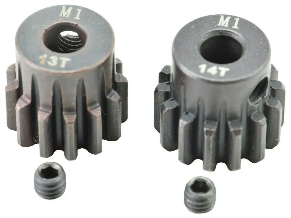 Apex Rc Products 13 & 14T Mod 1 M1 5Mm 1/8 Scale Pinion Gear Set #9731 1