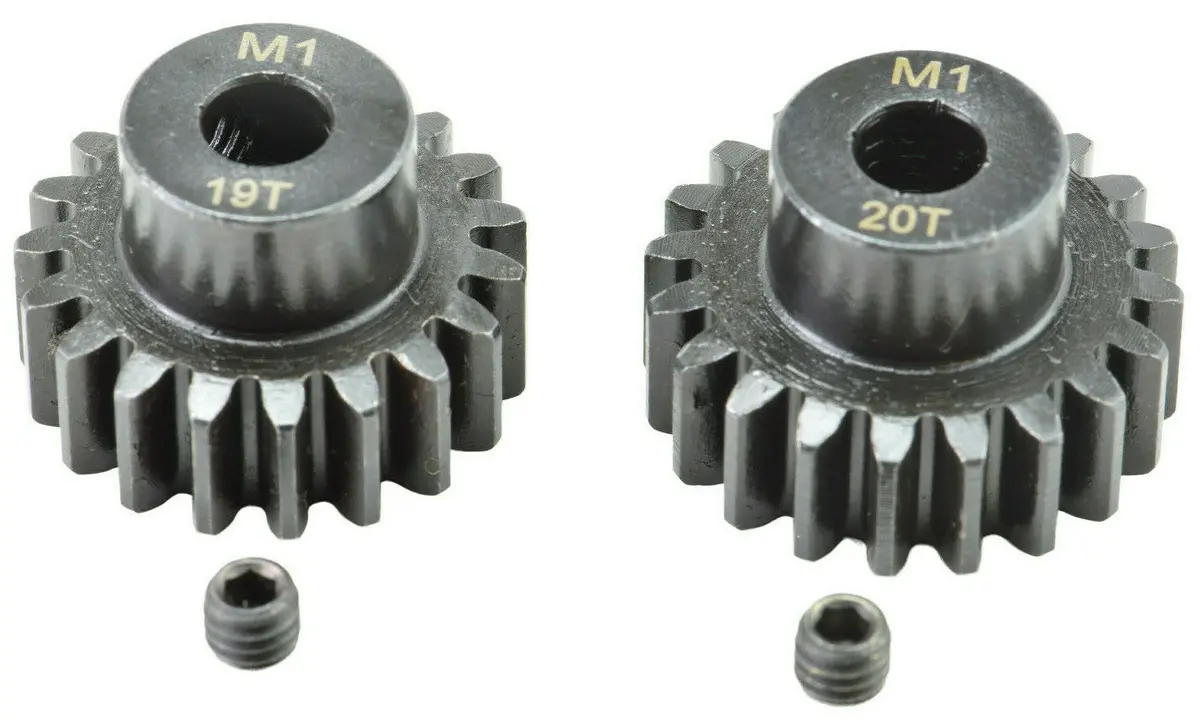 Apex Rc Products 19 & 20T Mod 1 M1 5Mm 1/8 Scale Pinion Gear Set #9734 1