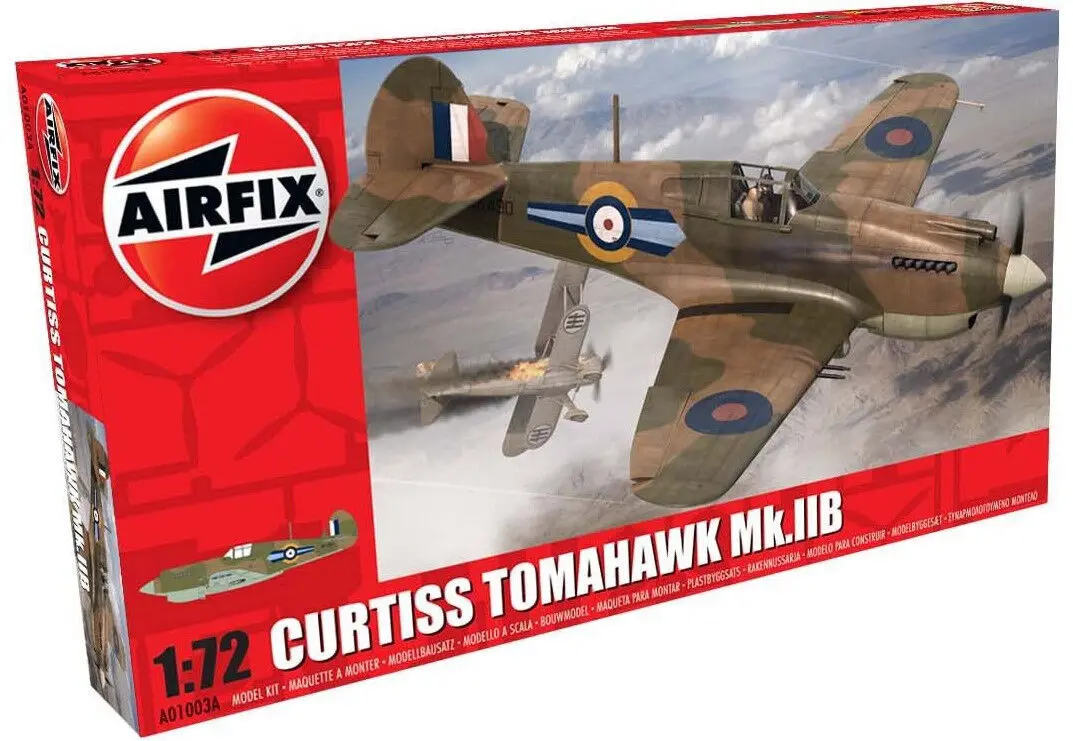 Airfix Curtiss Tomahawk Mk.Iib 1:72 Scale Plastic Model Plane A01003a 1