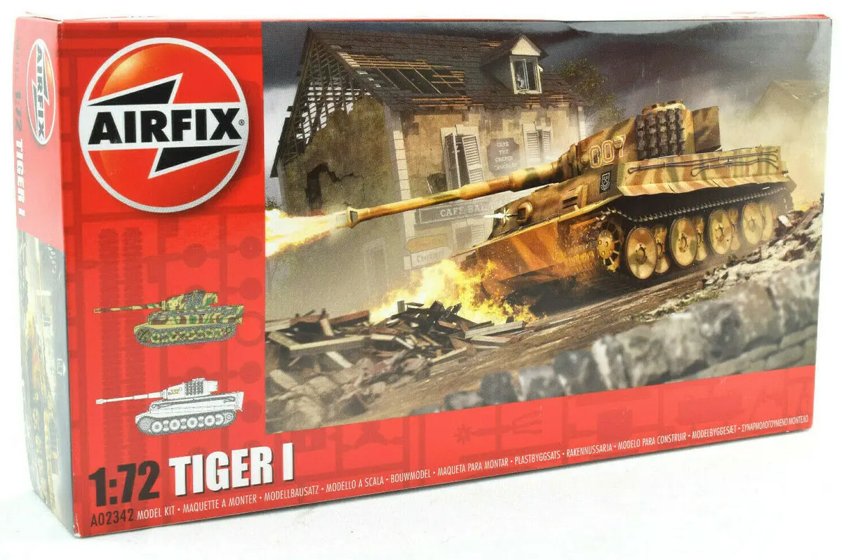 Airfix Vintage Tiger I 1:72 Scale Plastic Model Tank Kit A02342 1