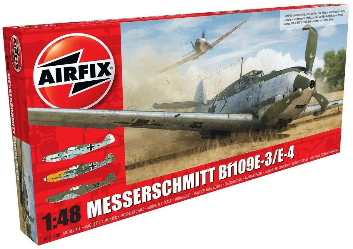 Airfix Messerschmitt Bf109e-3/E-4 1:48 Scale Plastic Model Airplane A05120b - Sale 1
