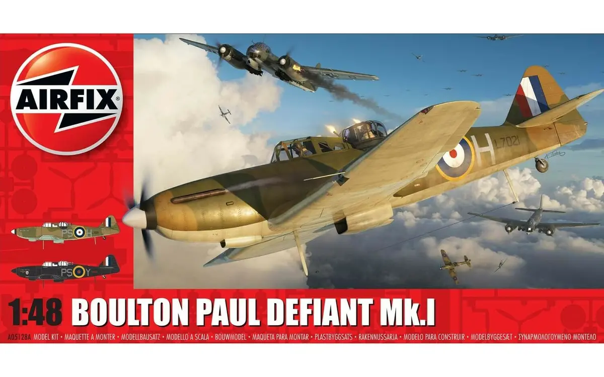 Airfix Boulton Paul Defiant Mk.1 1:48 Scale Plastic Model Airplane Kit A05128a - Sale 1