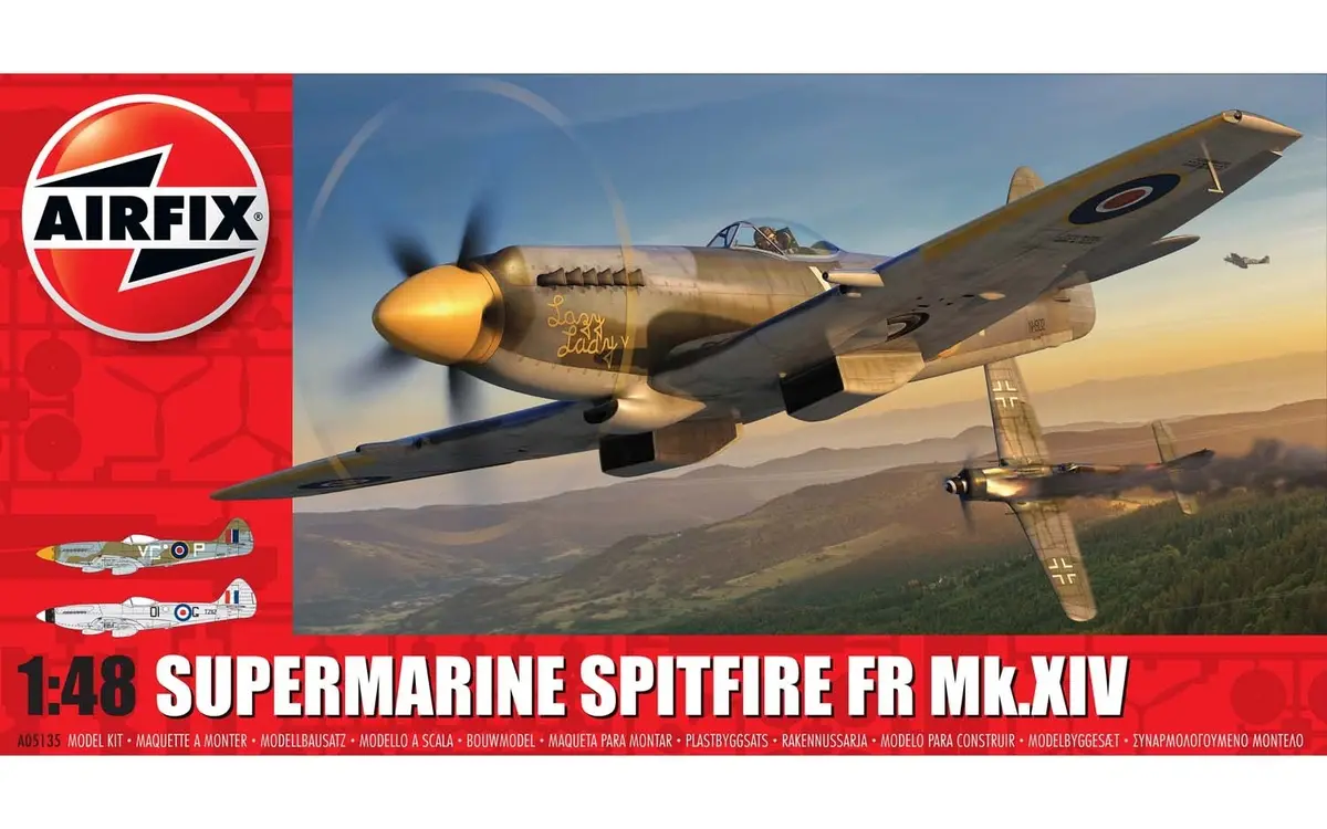 Airfix Supermarine Spitfire Fr Mk.Xiv 1:48 Plastic Model Airplane Kit A05135 - Sale 1