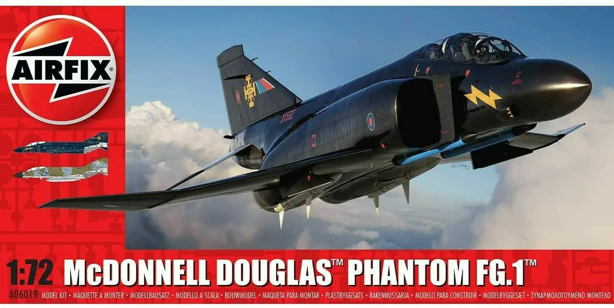 Airfix Mcdonnell Douglas Phantom Fg.1 1:72 Scale Plastic Model Airplane A06019 1