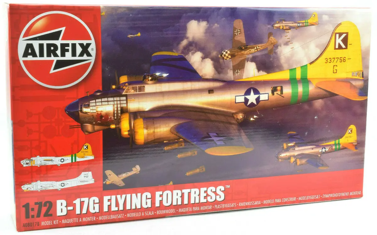 Airfix Boeing B-17G Flying Fortress 1:72 Plastic Model Airplane Kit A08017b 1