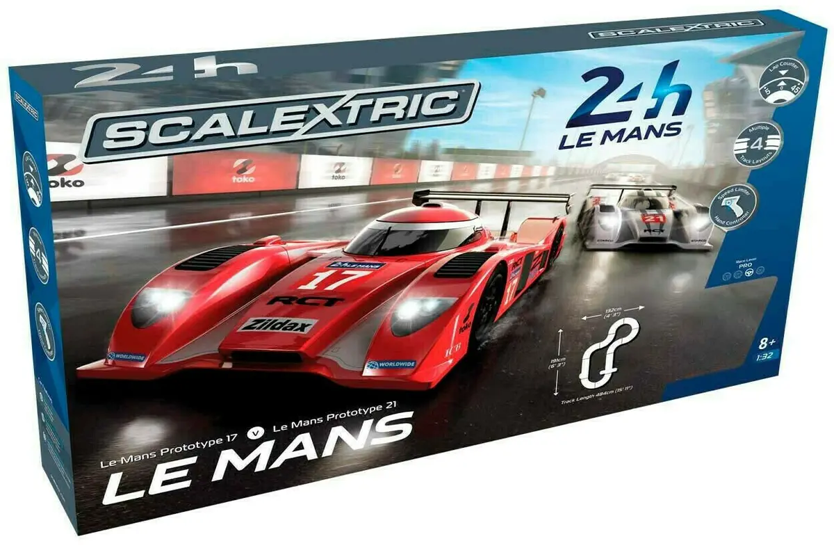 Scalextric Le Mans Sports Cars - Lmp Cars 1:32 Scale Slot Car Race Set C1368t 1