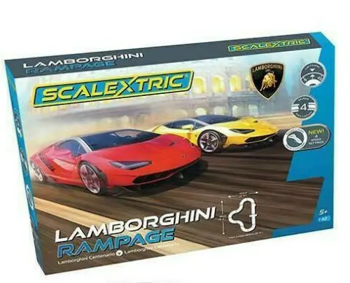 Scalextric Lamborghini Rampage - Centenario 1:32 Scale Slot Car Race Set C1386t 1