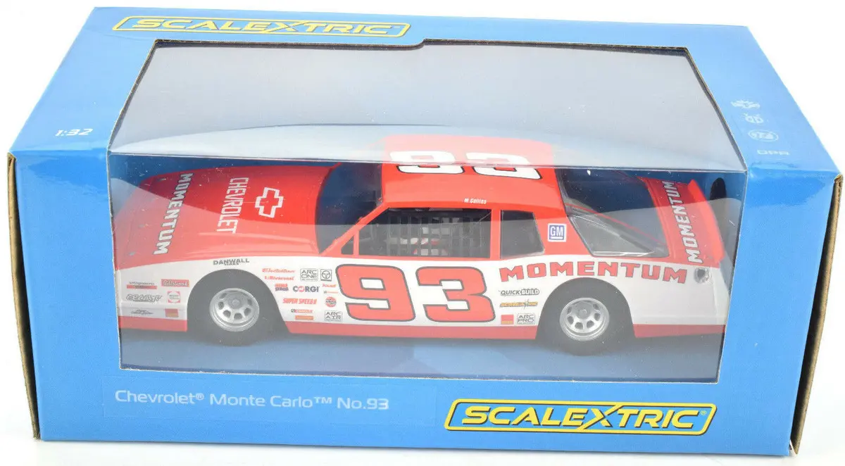 Scalextric "Momentum" Chevrolet Monte Carlo Stock Car Dpr 1/32 Slot Car C3949 1