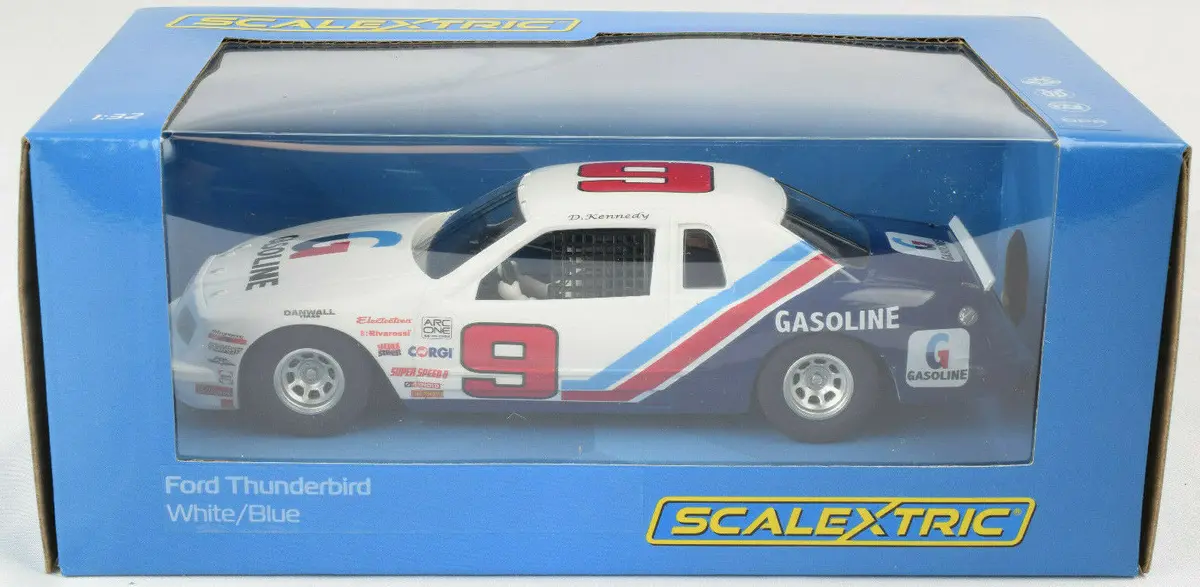 Scalextric "Gasoline" Ford Thunderbird Stock Car Dpr 1/32 Slot Car C4035 1