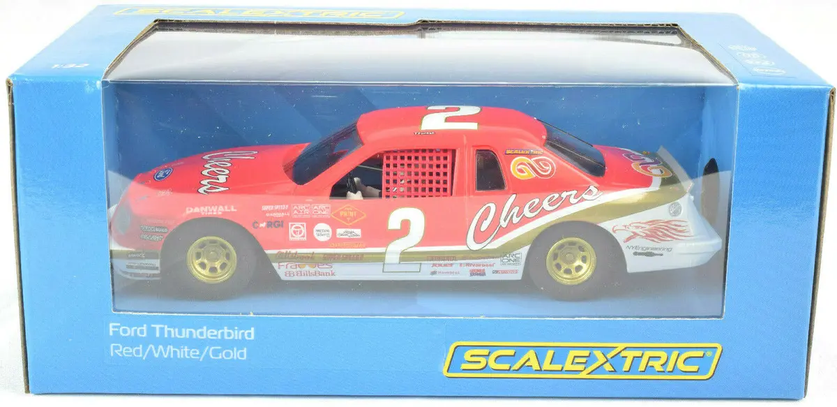 Scalextric "Cheers" Ford Thunderbird Stock Car Dpr 1/32 Slot Car C4067 1