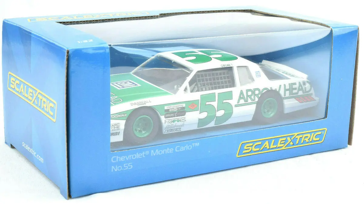 Scalextric "Arrow Head" Chevrolet Monte Carlo Stock Car Dpr 1/32 Slot Car C4079 1