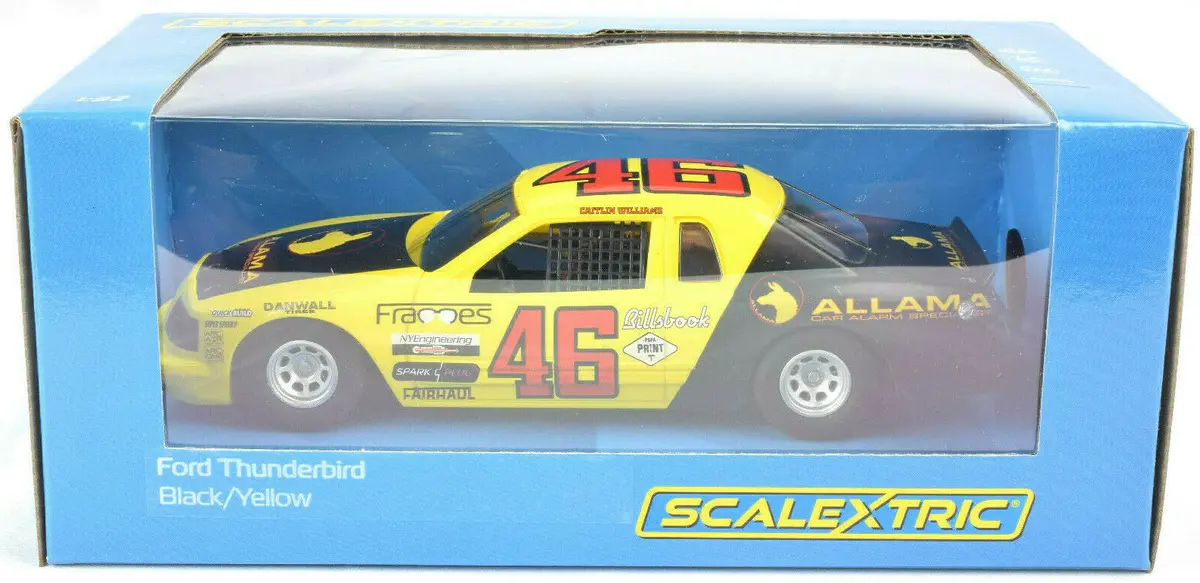 Scalextric "Allama" Ford Thunderbird Stock Car Dpr 1/32 Slot Car C4088 1