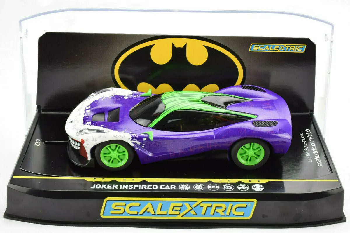 Scalextric Joker Inspired Car Dpr W/ Lights 1/32 Scale Slot Car C4142 1