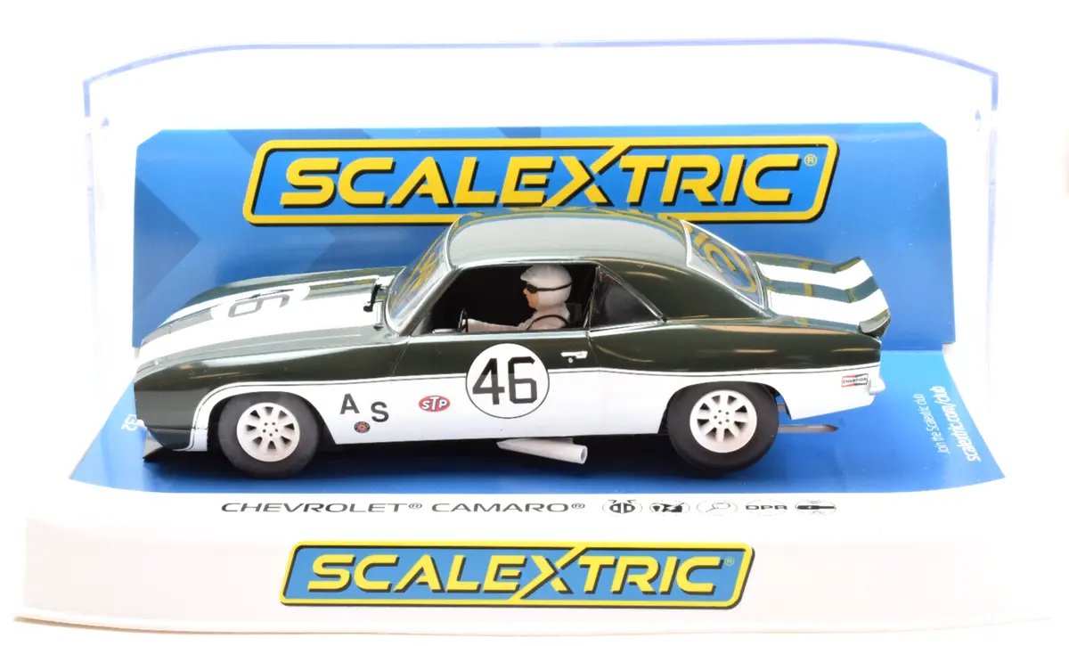 Scalextric "#46" 1969 Chevrolet Camaro Trans Am Dpr 1/32 Scale Slot Car C4452 1