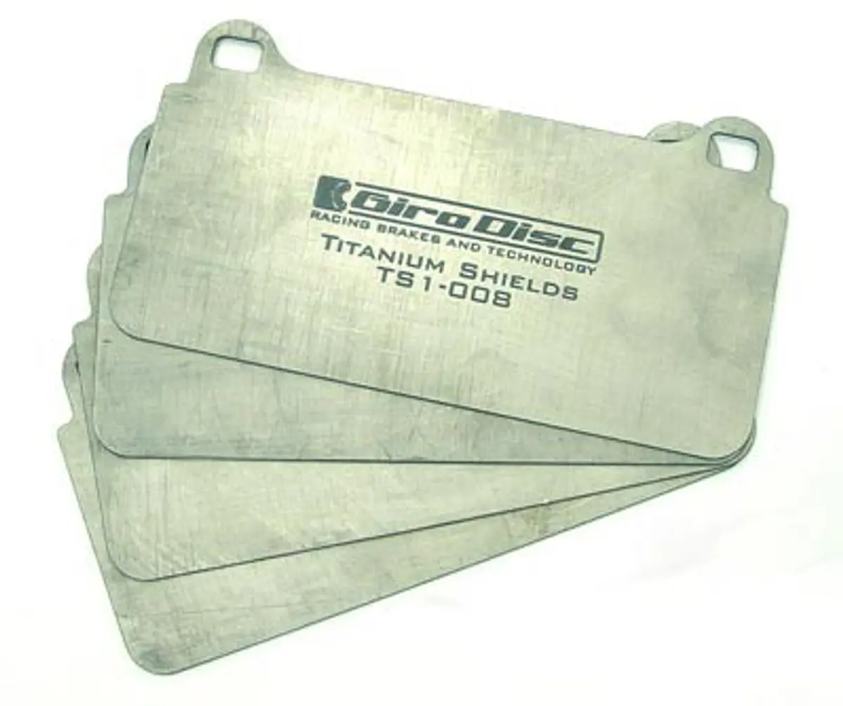 Titanium Pad Shields For C8 Z51 Front 1