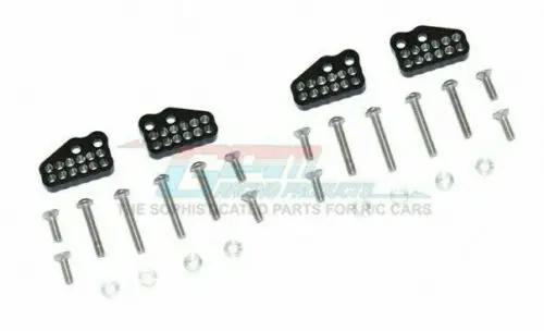 Gpm Racing Axial Capra Black Aluminum Front & Rear Shock Mount Set Cp028fr-Bk 1