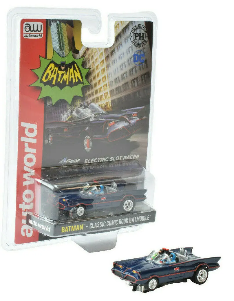 Auto World X Premium Hobbies Blue Comic Book 1966 Batman Batmobile Ho Slot Car Cp7811 1