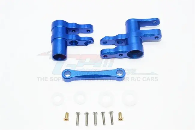 Gpm Racing Traxxas 4-Tec 2.0 Blue Aluminum Steering Rack Assembly Gt048-B 1