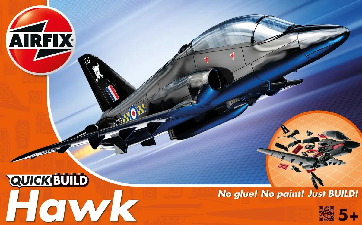 Airfix Quick Build Bae Hawk Plastic Model Kit J6003 1