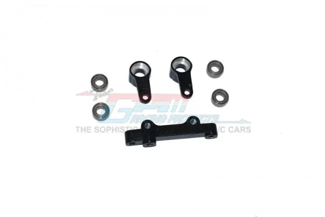 Gpm Racing Losi Mini-T 2.0 Black Aluminum Steering Rack Assembly Lm048-Bk 1