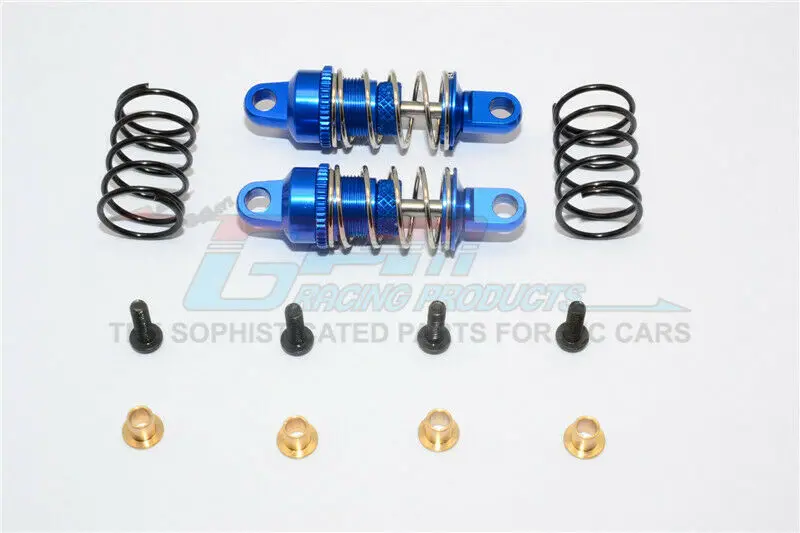 Gpm Racing Latrax Rally Aluminum Rear 34Mm Adjustable Shock Dampers Ltx334r-B-S 1