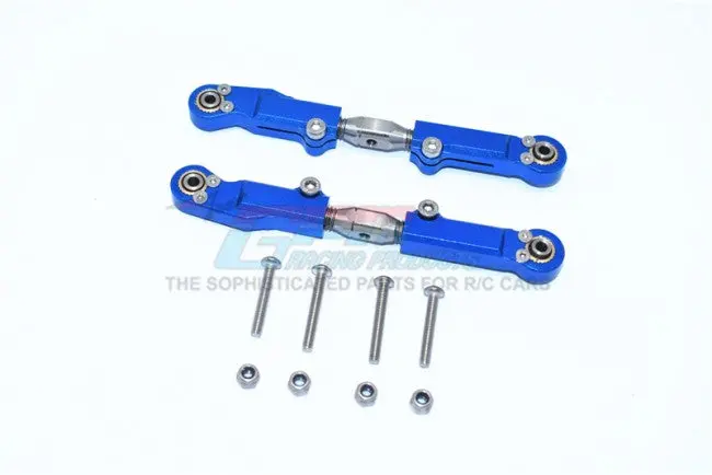 Gpm Racing Arrma Limitless / Infraction Blue Aluminum Adjustable Rear Upper Turnbuckle Maf057s-B 1