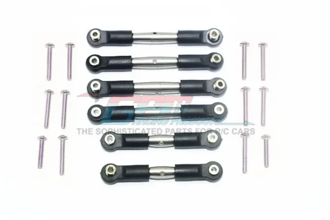 Gpm Racing Arrma Granite / Big Rock Ss Front & Rear Tie Rod Set Mag160s-Oc-Bebk 1