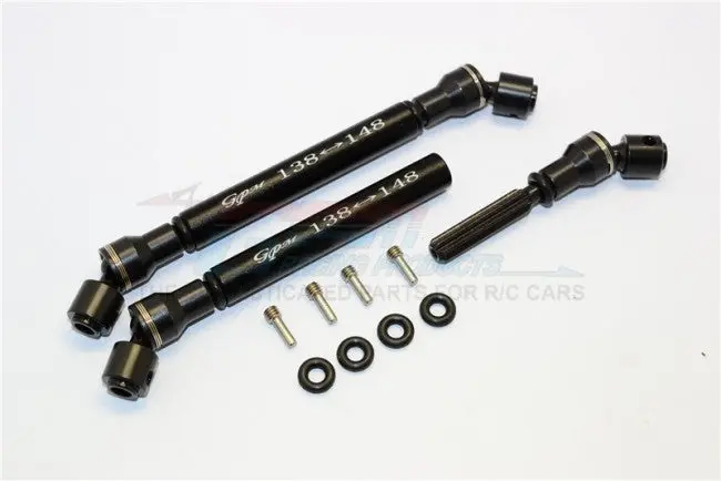 Gpm Racing Axial Smt10 Black Aluminum / Steel Center Driveshaft Set Mj237sa-Bk 1