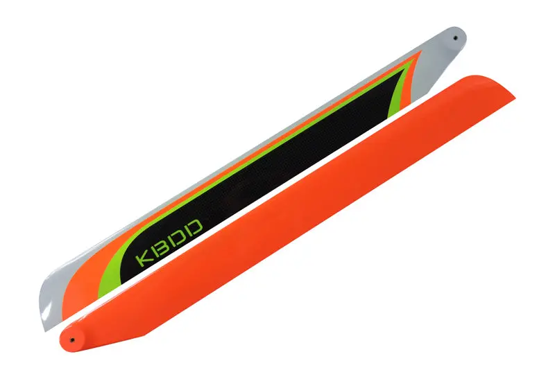 Kbdd 550Mm Fbl Orange Extreme Edition Carbon Fiber Main Rotor Blades 550Ee 1