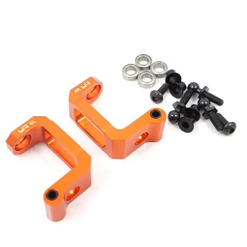 Yeah Racing Hpi Rs4 Sport 3 Orange Aluminum Ball Bearing C-Hub Set Rss3-003Or 1
