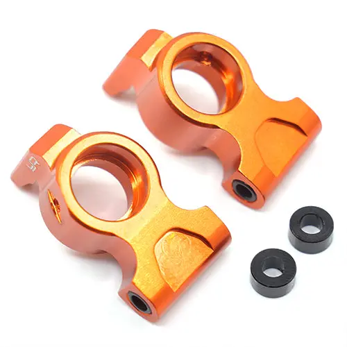 Yeah Racing Hpi Rs4 Sport 3 Orange Aluminum Rear Hub / Knuckle Set Rss3-005Or 1