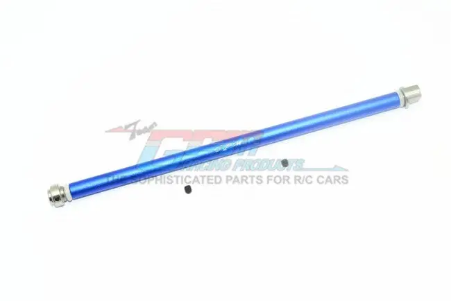 Gpm Racing Traxxas Rustler 4X4 Blue Aluminum Driveshaft W/ Steel Ends Rus4025s-B 1