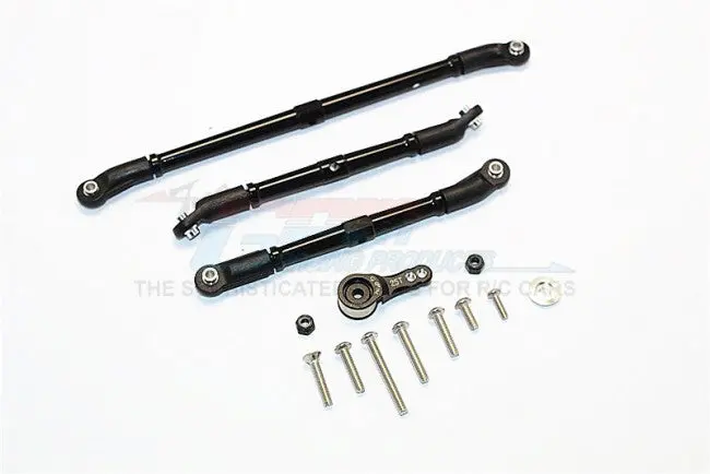 Gpm Racing Axial Scx10 Ii Black Aluminum Adjustable Links W/ Saver Scx2160m-Bk 1